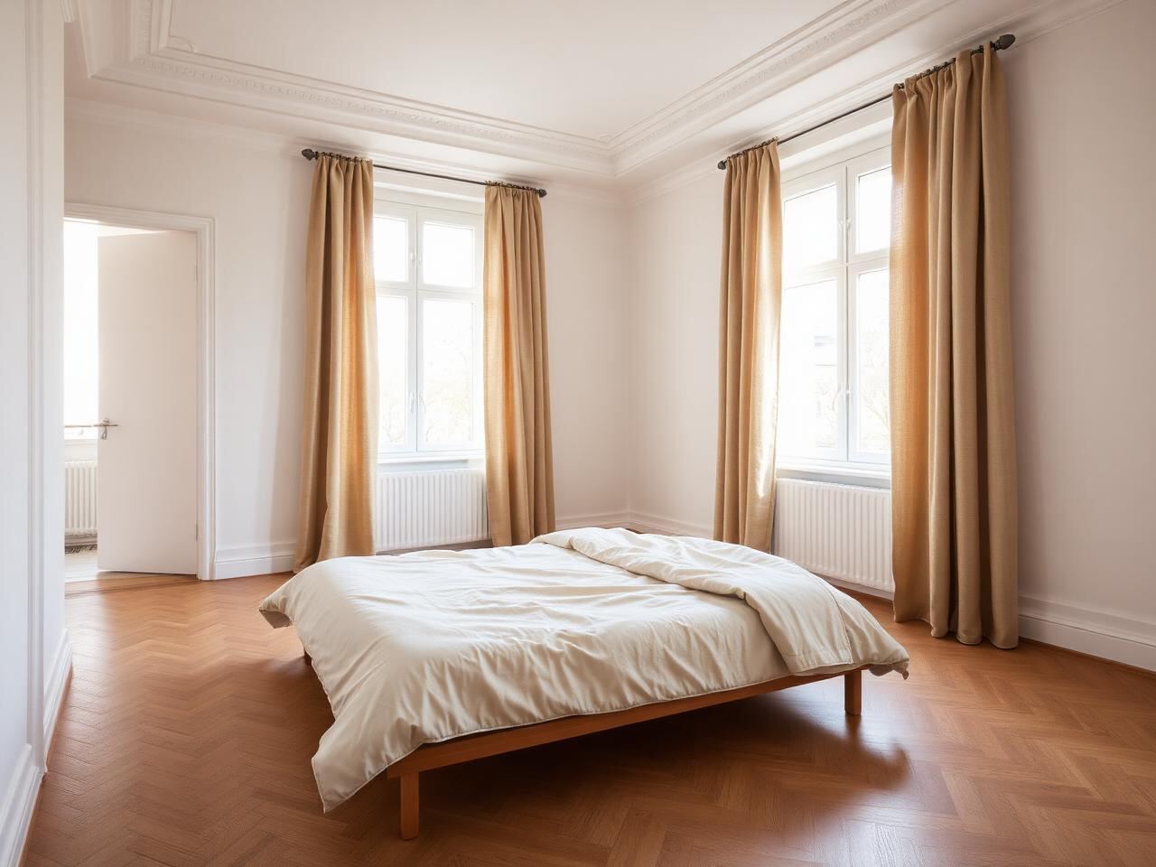 Raumkonzept: Schlafzimmer im Altbau